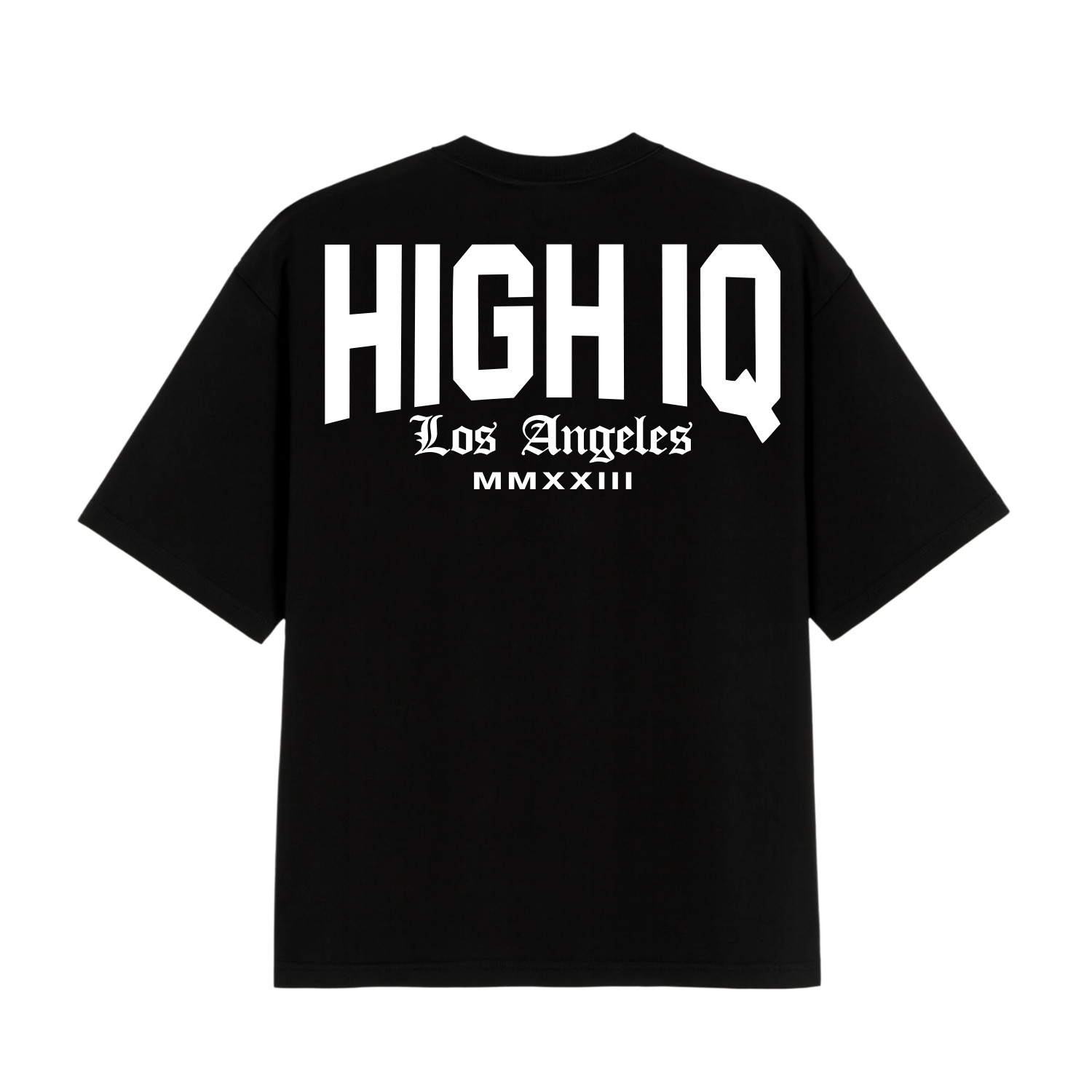 HIGH IQ LA Black T-Shirt